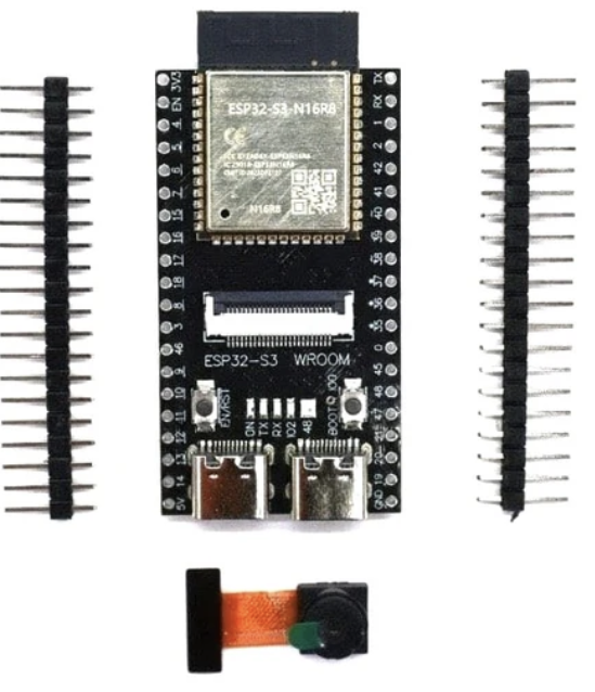 ESP32-S3 CAM DevKit N16R8 Dual USB Port with 2MP Camera | WiFi + Bluetooth AI Development Board