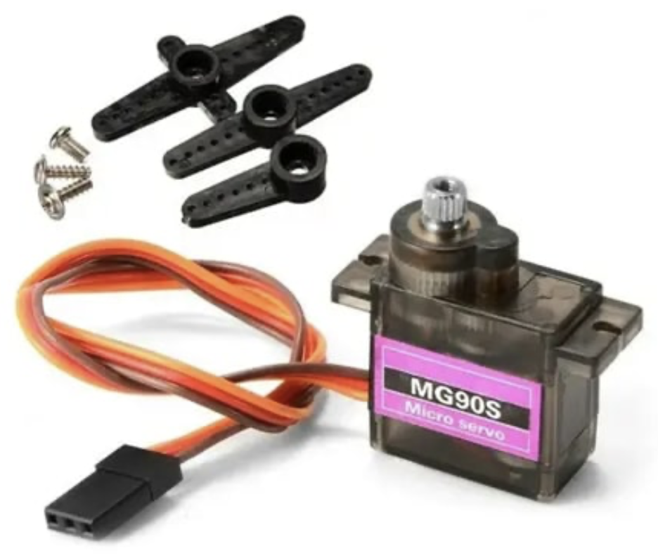 MG90S Metal Gear Micro Servo Motor | 180° High Precision Servo for Arduino, ESP32, RC & Robotics